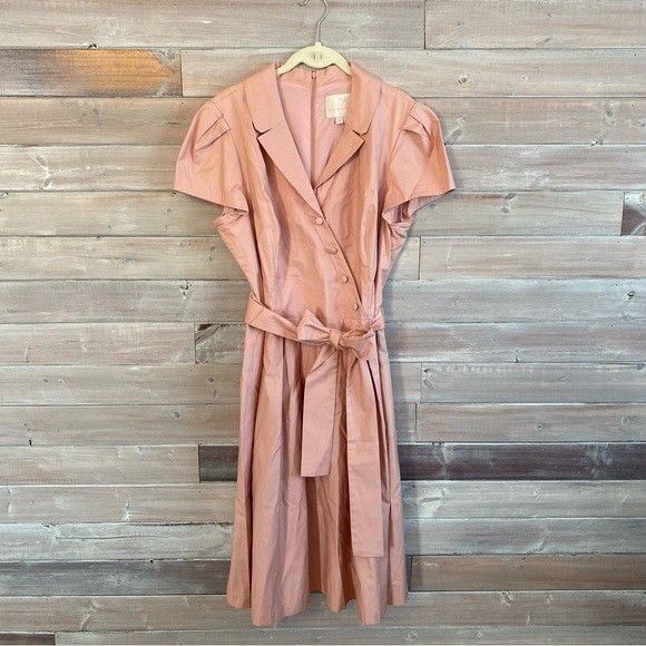 Gal Meets Glam Pink Trish lapel dress size 18 - Picture 1 of 9
